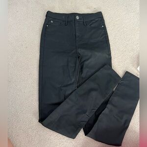 River island waxed/coated pants